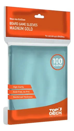 Protector Juego de Mesa MAGNUM GOLD 80x120mm - Top Deck