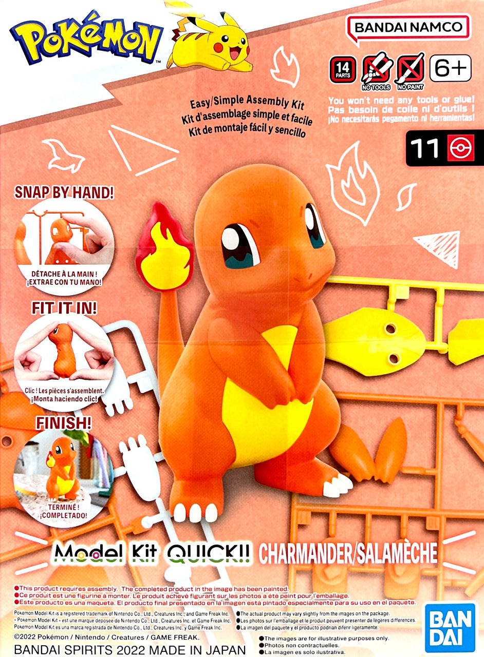 Model Kit Charmander - Figura Armable - Pokémon