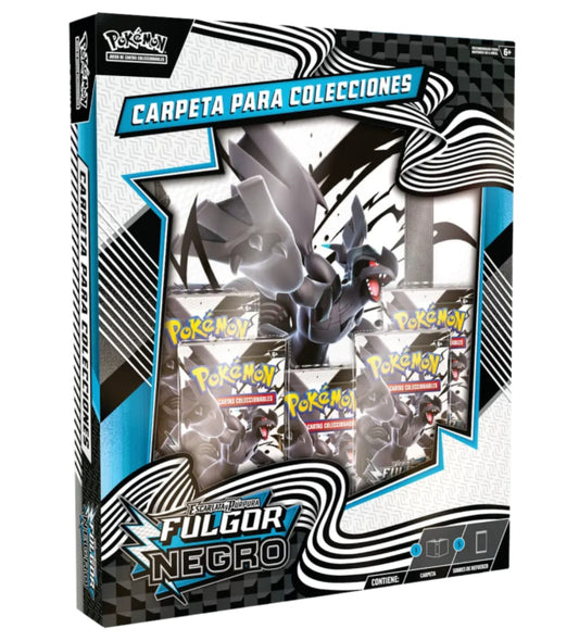 POKEMON TCG ESCARLATA Y PÚRPURA - FULGOR NEGRO - CARPETA PARA COLECCIONES