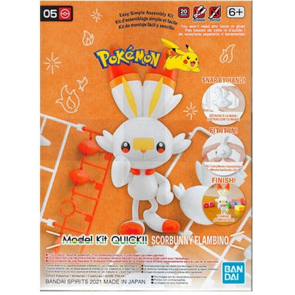 Model Kit Scorbunny - Figura Armable - Pokémon